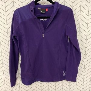 Spyder Womens Quarter Zip Pullover Fleece